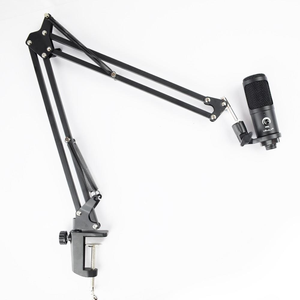 bajaao microphone stands bajaao microphone boom scissor extendable arm stand for dynamic and condenser microphone with table mounting clamp