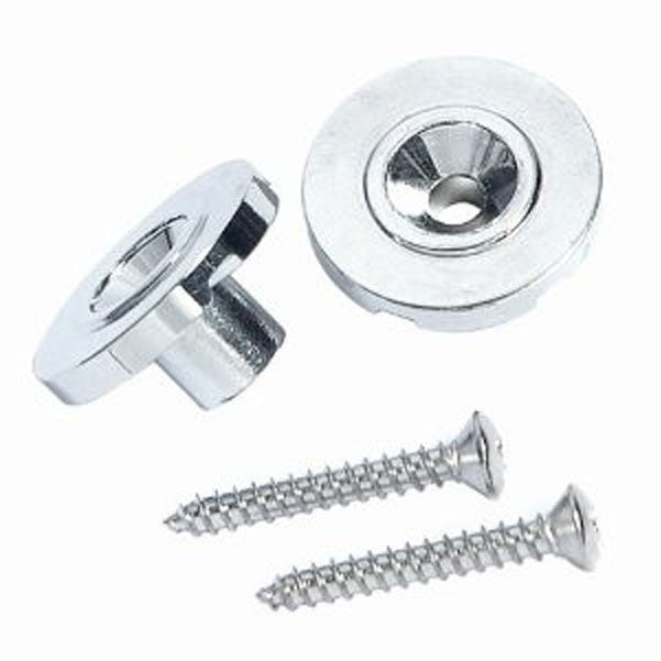 bajaao parts and hardware fender replacement bass guitar string tree retainer chrome (set of 6)