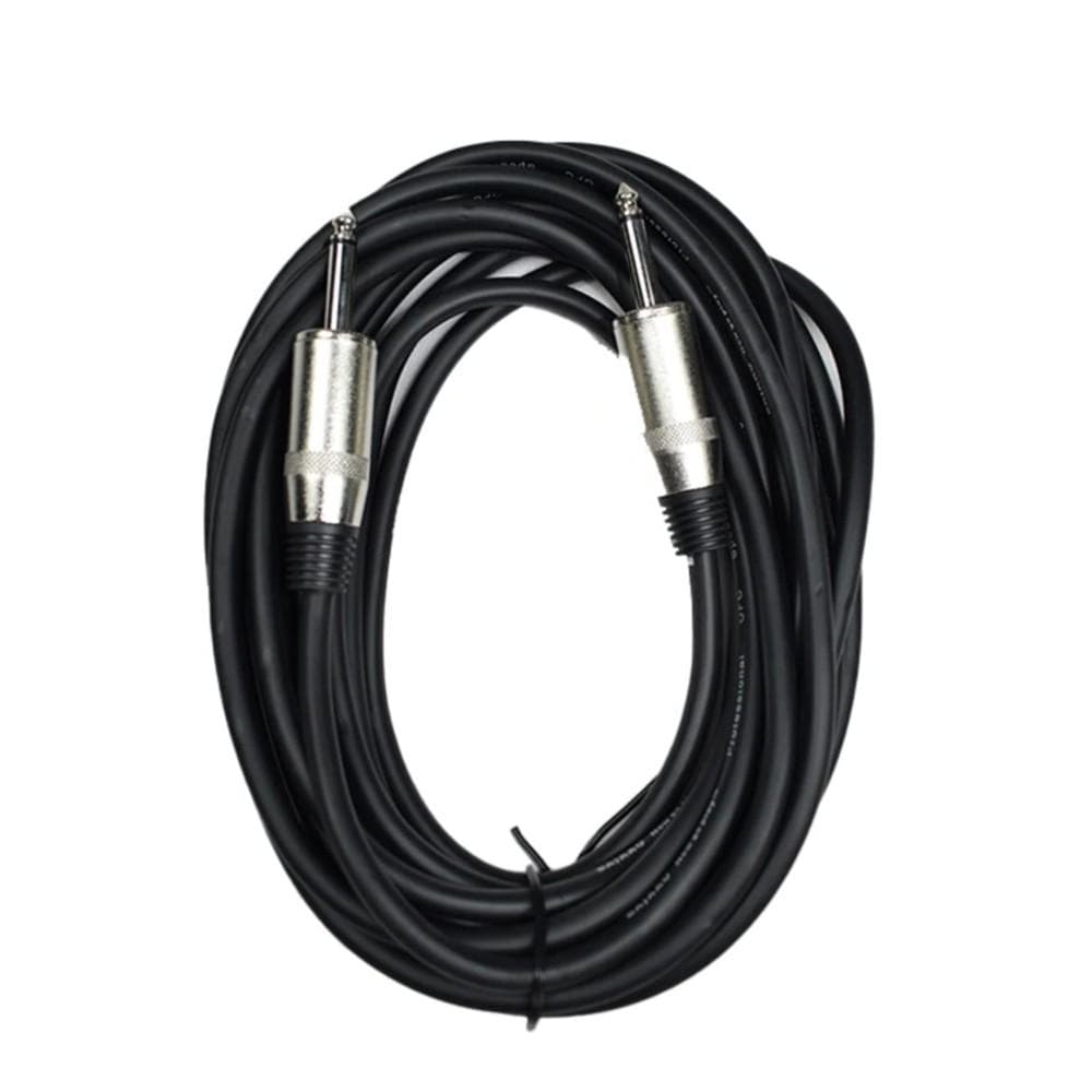 bajaao speaker cables bajaao ts to ts mono unbalanced instrument / speaker cable - black