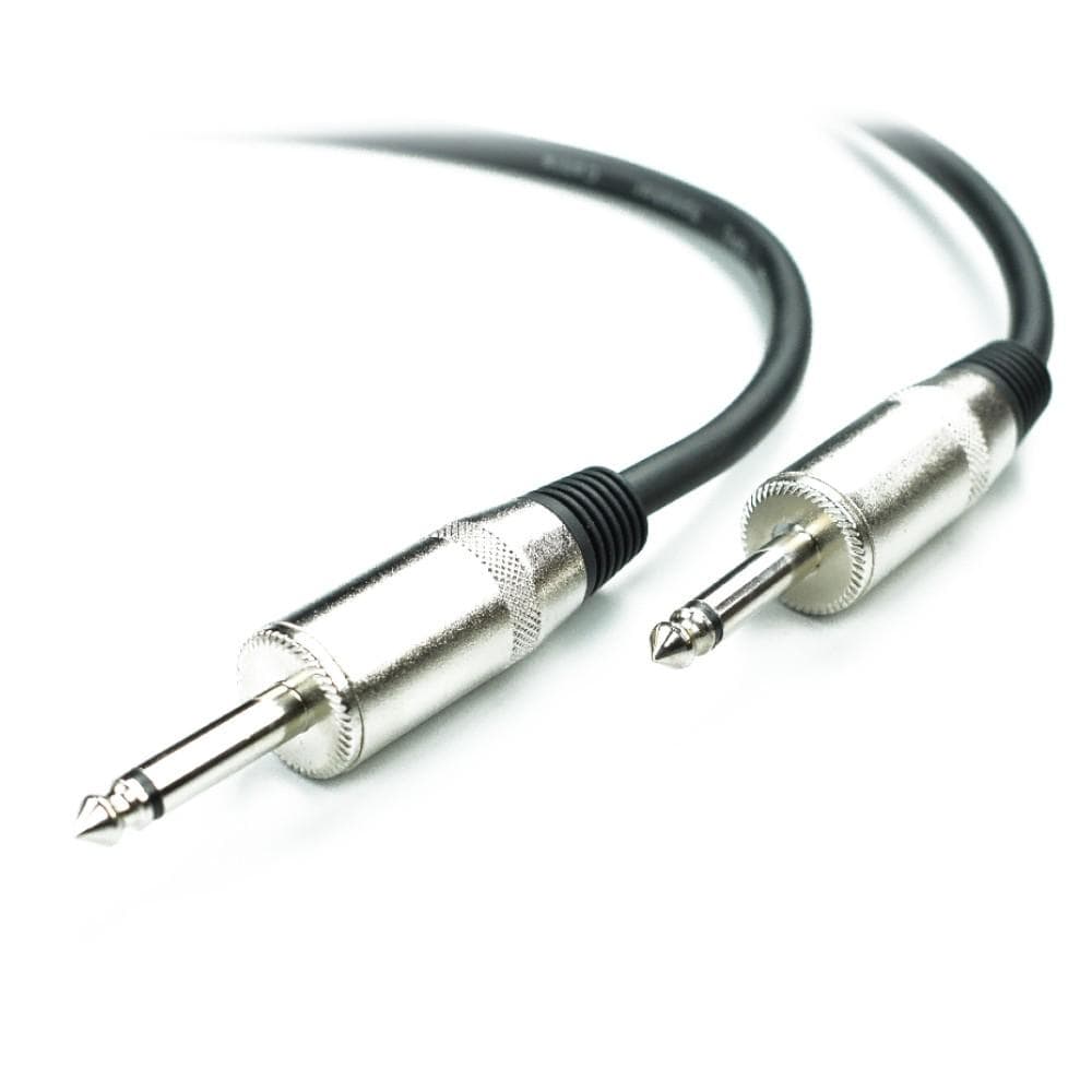 bajaao speaker cables bajaao ts to ts mono unbalanced instrument / speaker cable - black #size_3-meter