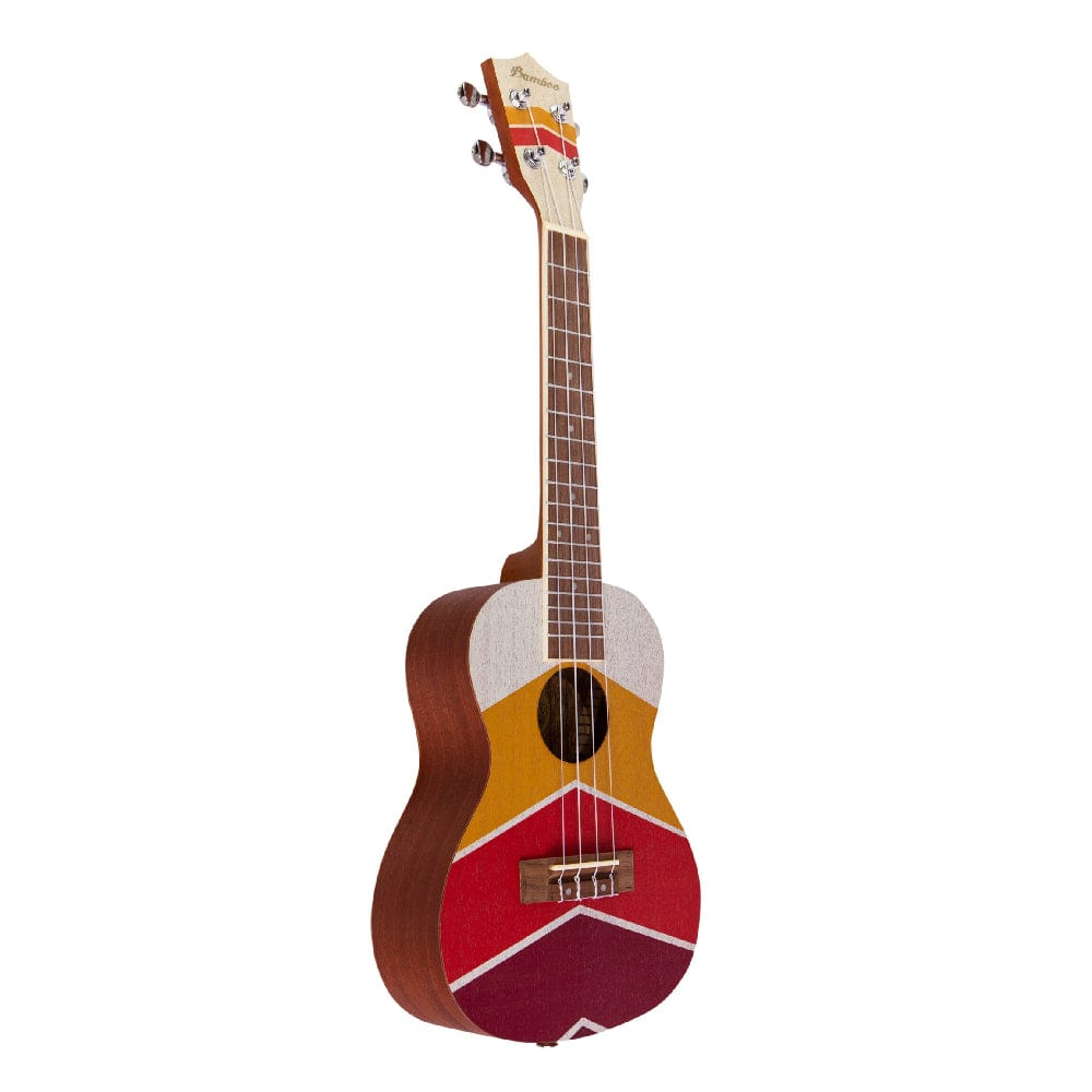 bamboo concert ukuleles bamboo new generation cali line series concert ukulele with gig bag #cali-line_burning-sunrise