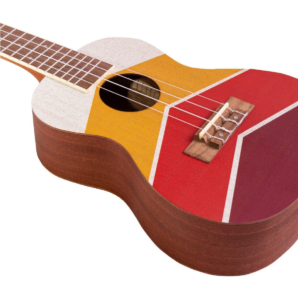 bamboo concert ukuleles bamboo new generation cali line series concert ukulele with gig bag #cali-line_burning-sunrise