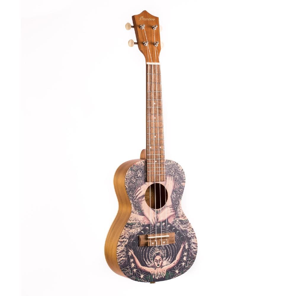 bamboo concert ukuleles bamboo new generation dreams line series concert ukulele with gig bag