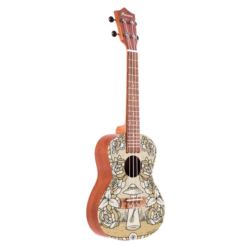 bamboo concert ukuleles bamboo new generation dreams line series concert ukulele with gig bag #dreams-line_terra
