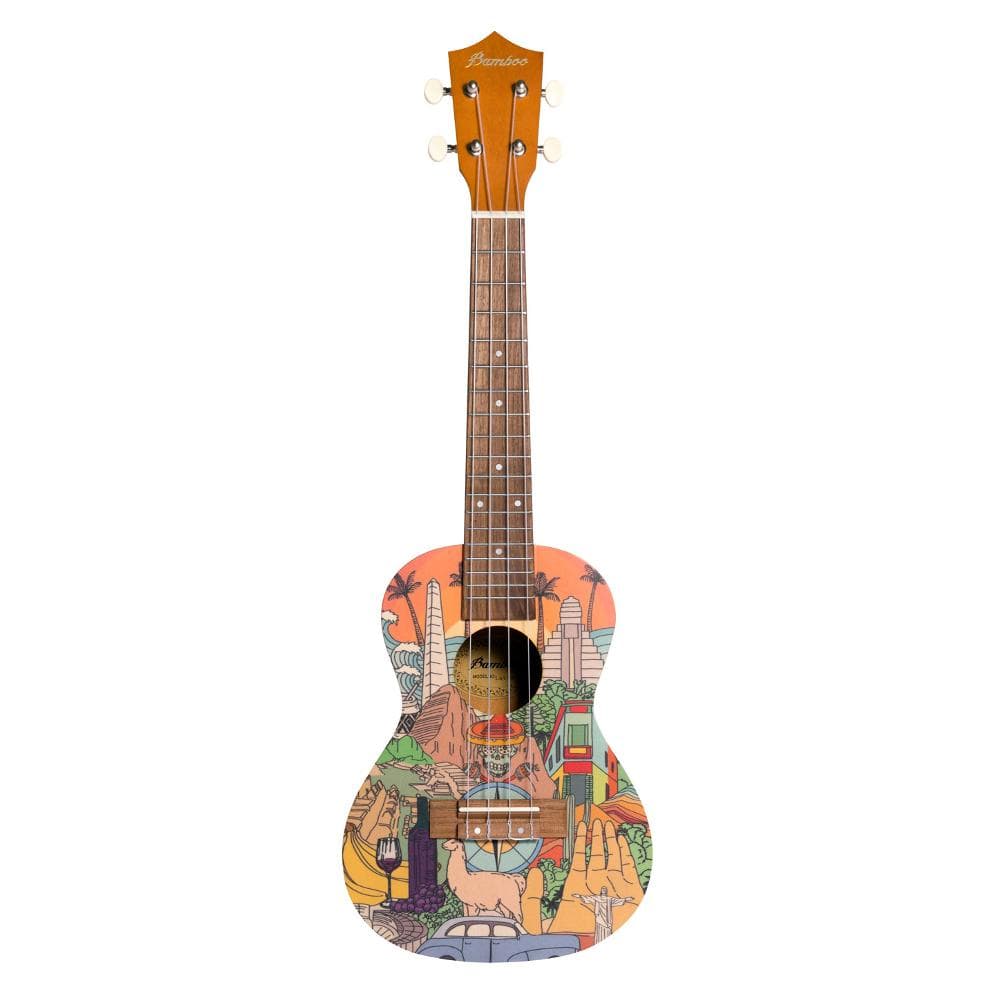 bamboo concert ukuleles latin bamboo new generation culture line series concert ukulele with gig bag