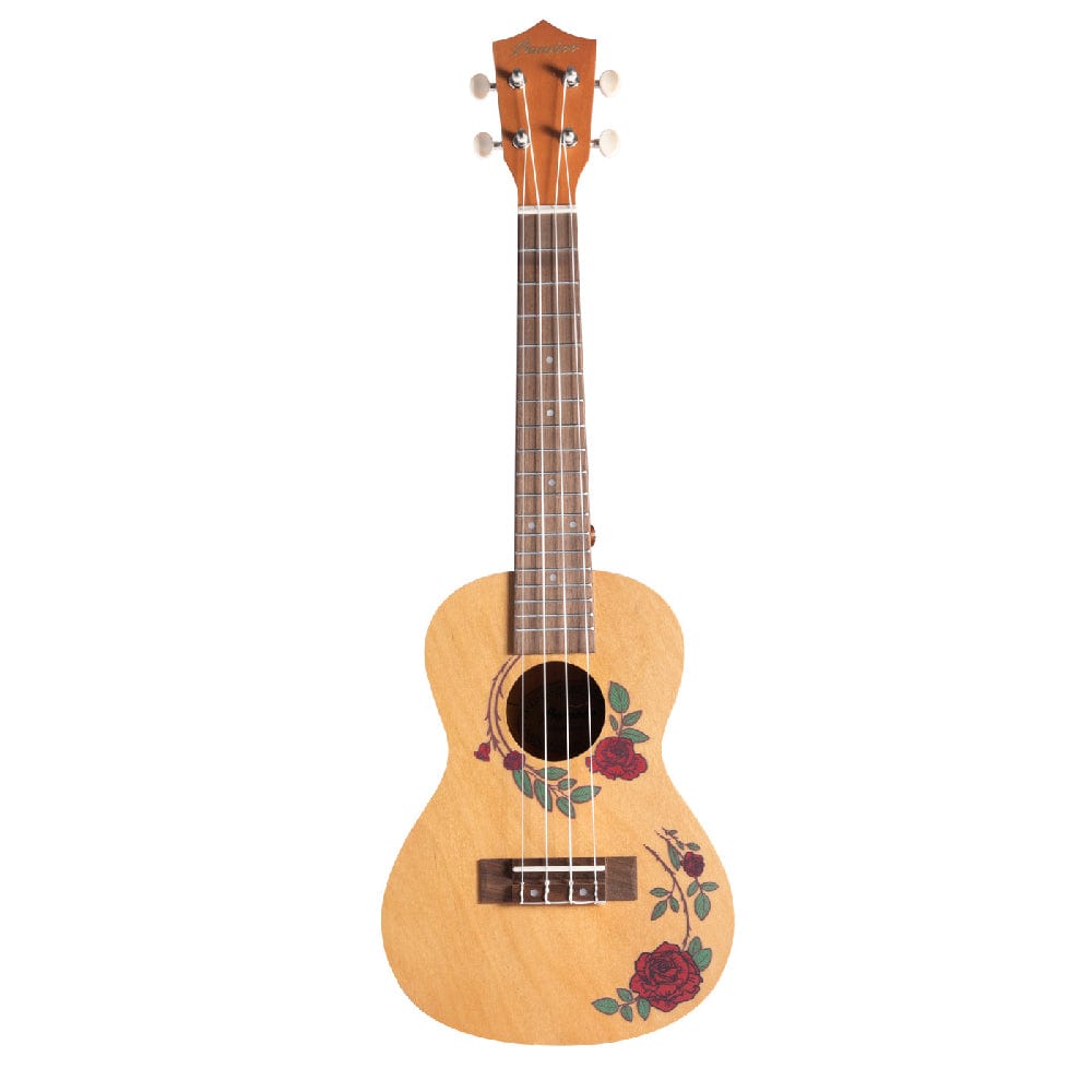bamboo concert ukuleles roses bamboo new generation flower line series concert ukulele with gig bag