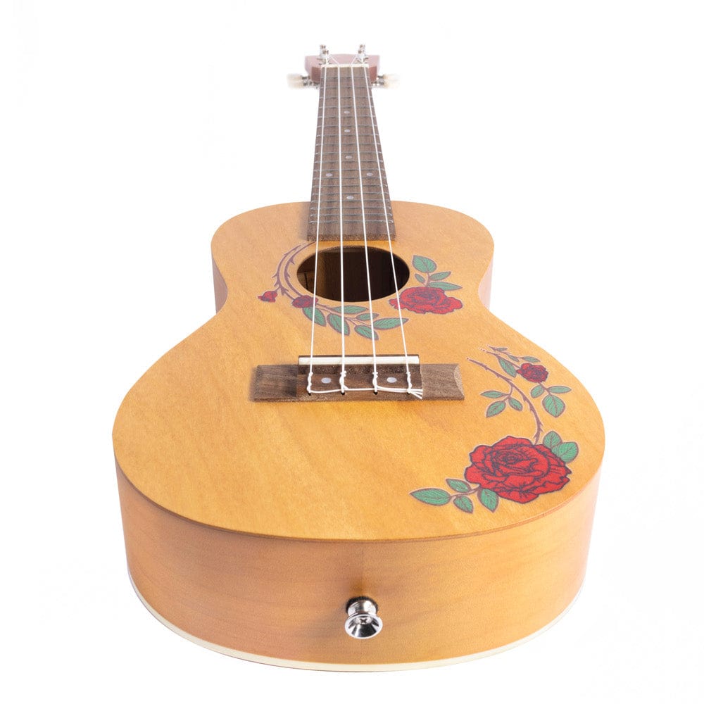 bamboo concert ukuleles roses bamboo new generation flower line series concert ukulele with gig bag