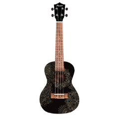 Bamboo Concert Ukuleles Soul Mandala Bamboo New Generation Black Edition Series Concert Ukulele with Gig Bag