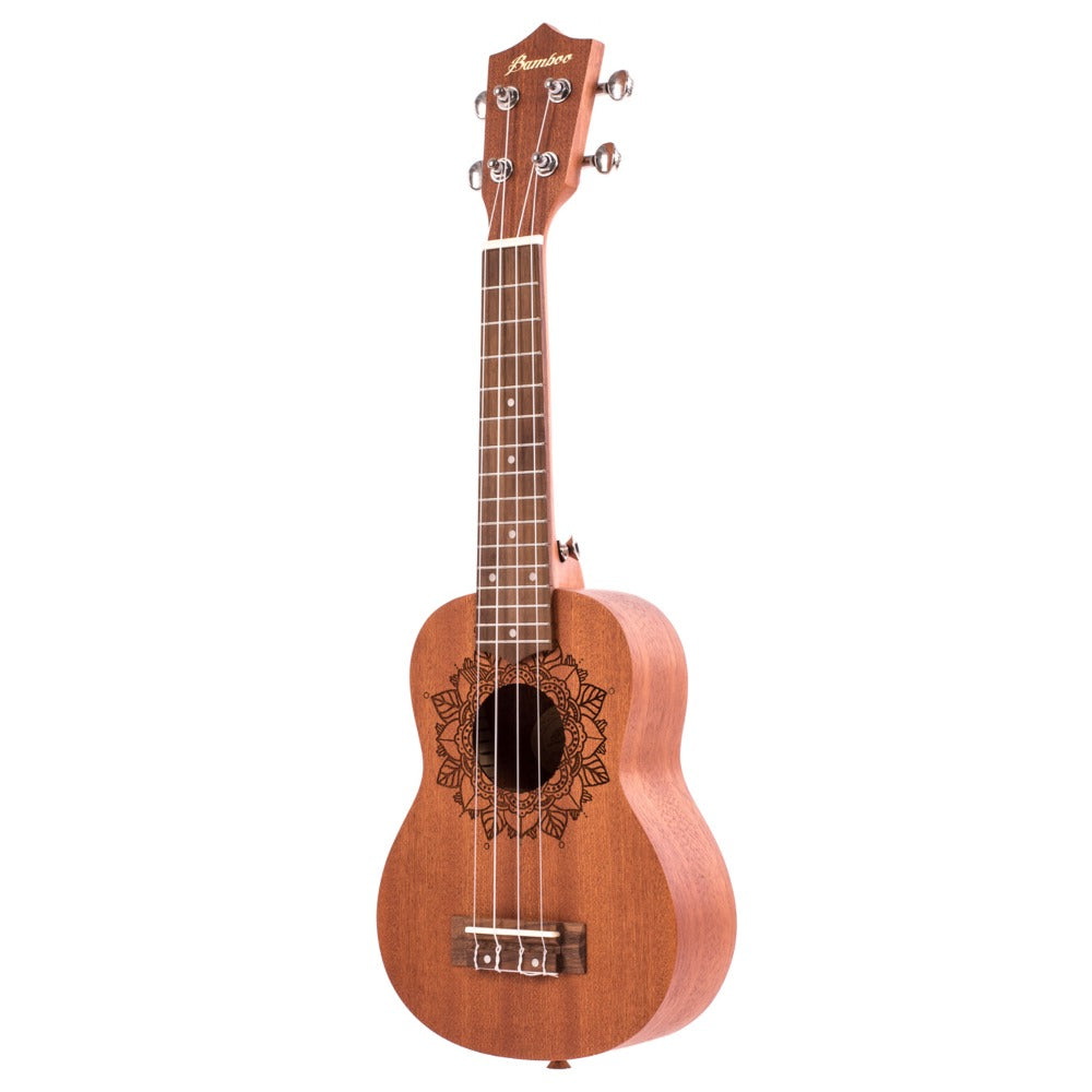 Bamboo Soprano Ukuleles Bamboo New Generation Earth Line Series Soprano Ukulele with Gig Bag