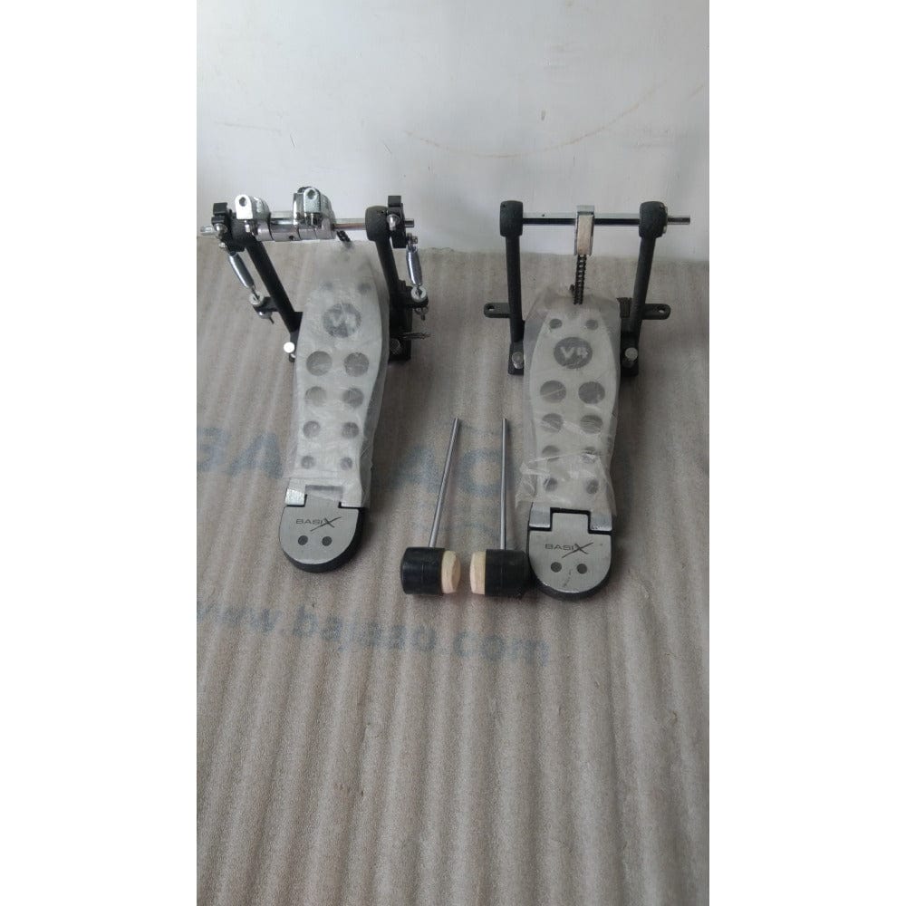 basix drum pedals basix dpd-800v4 drum pedal, heavy duty double bass - open box b stock