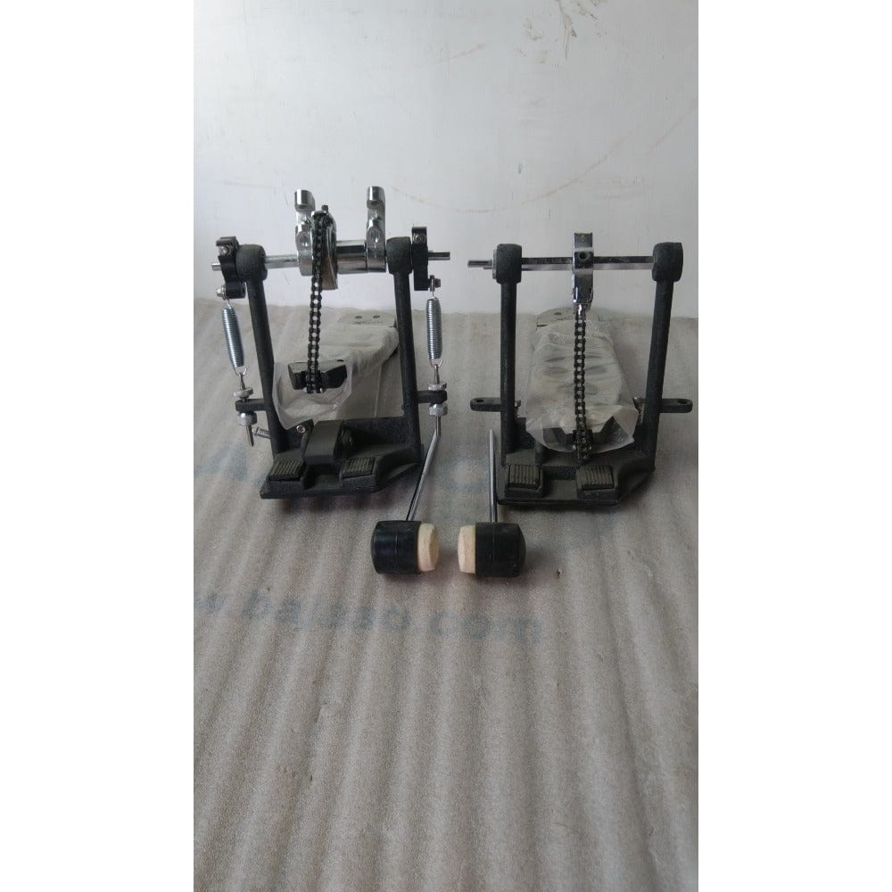 basix drum pedals basix dpd-800v4 drum pedal, heavy duty double bass - open box b stock