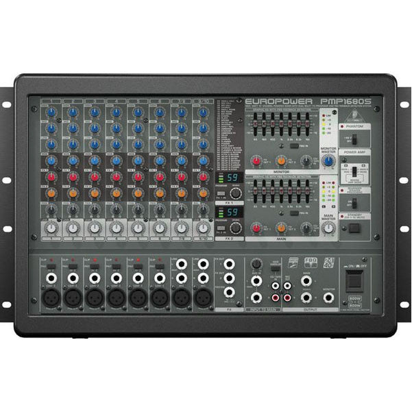 behringer analog mixers behringer europower pmp1680s 10-channel powered mixer