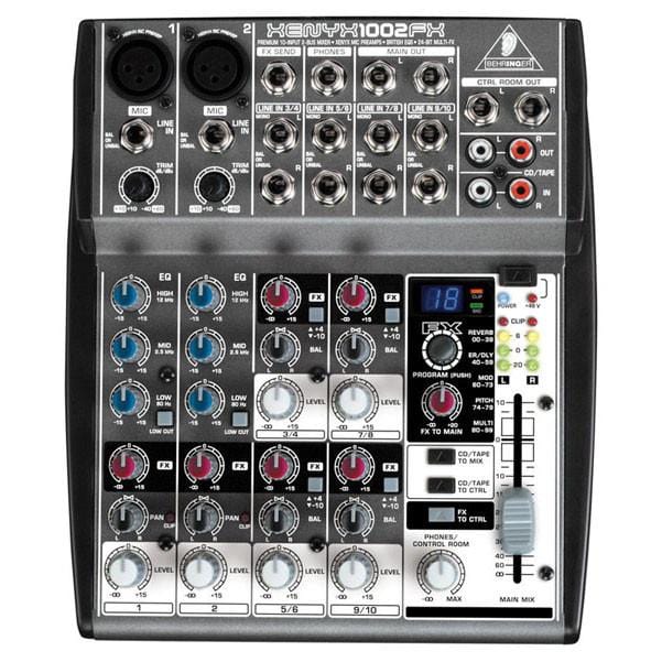 behringer analog mixers behringer xenyx 1002 fx mixer