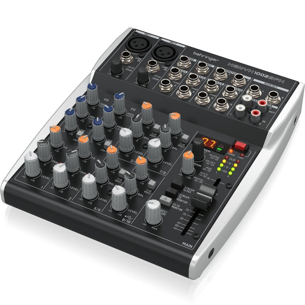 behringer analog mixers behringer xenyx 1002 sfx premium 10-input analog mixer