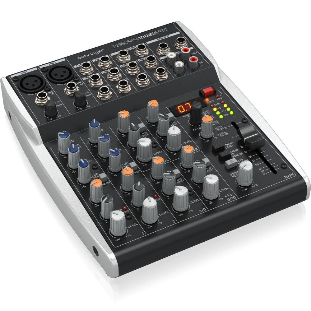 behringer analog mixers behringer xenyx 1002 sfx premium 10-input analog mixer