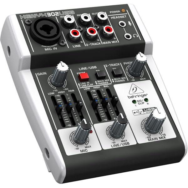 behringer analog mixers behringer xenyx 302usb premium 5-input analog mixer