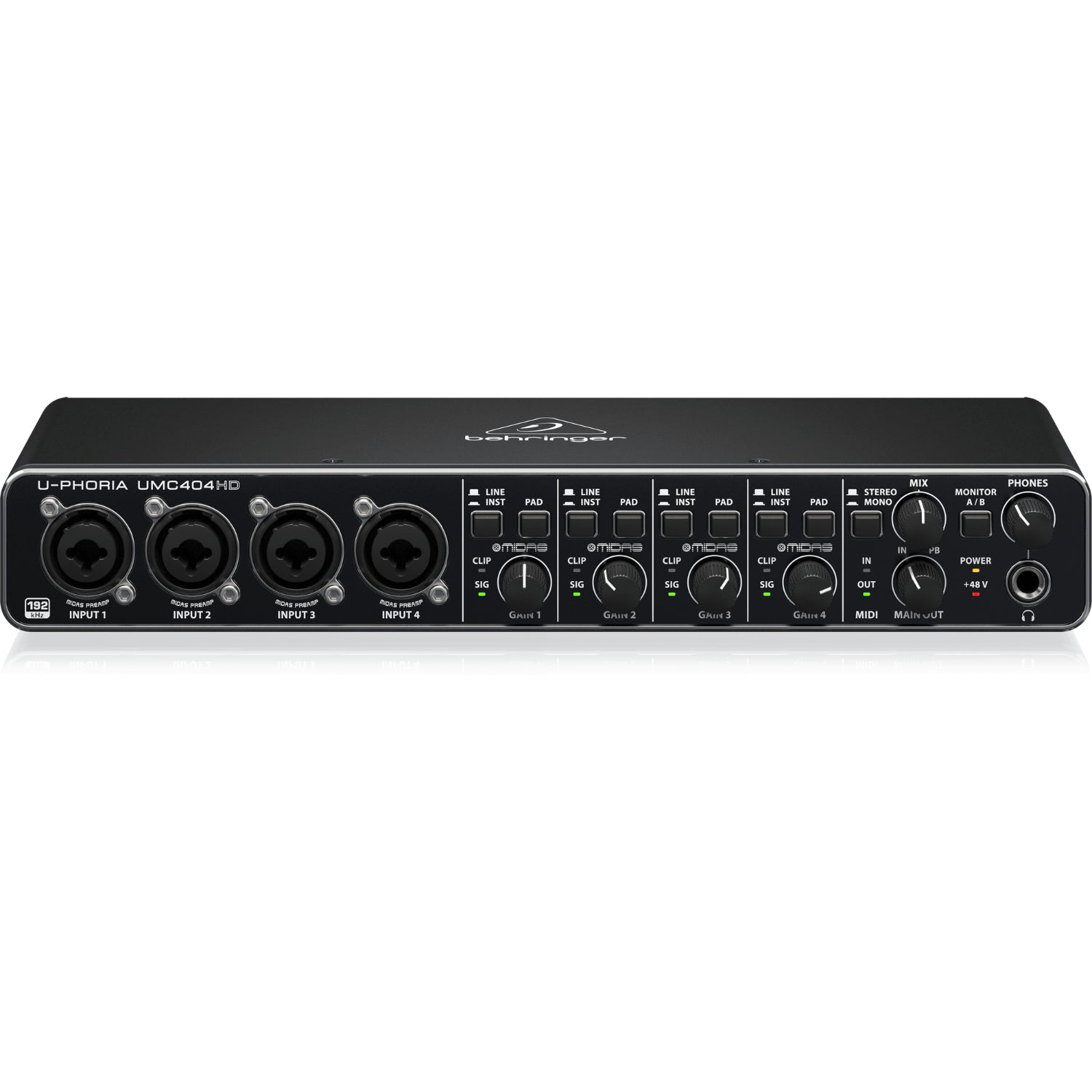 Behringer Audio Interfaces Behringer U-PHORIA UMC 404HD 24-Bit USB Audio Midi Interface