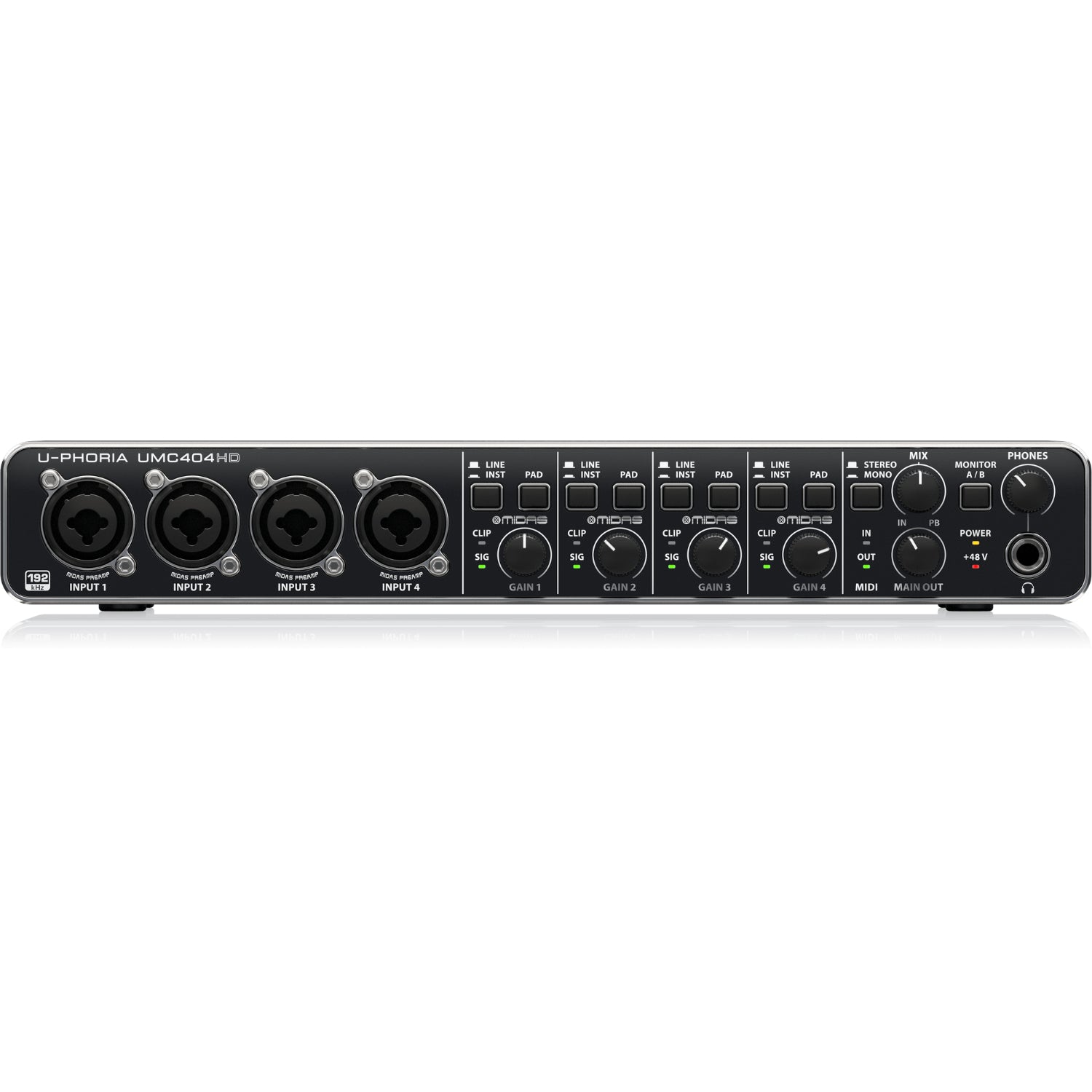 Behringer Audio Interfaces Behringer U-PHORIA UMC 404HD 24-Bit USB Audio Midi Interface