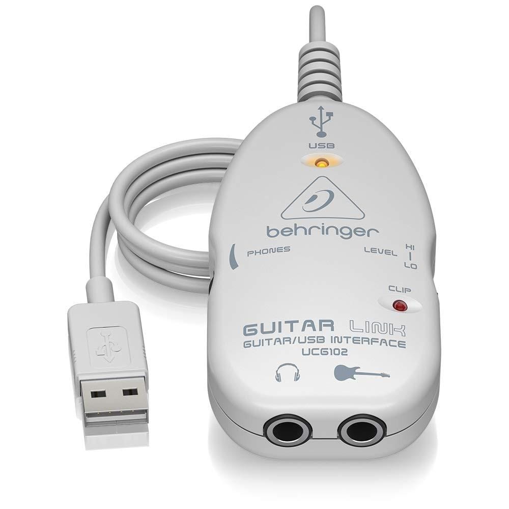 behringer audio interfaces behringer ucg102 guitar-to-usb audio interface