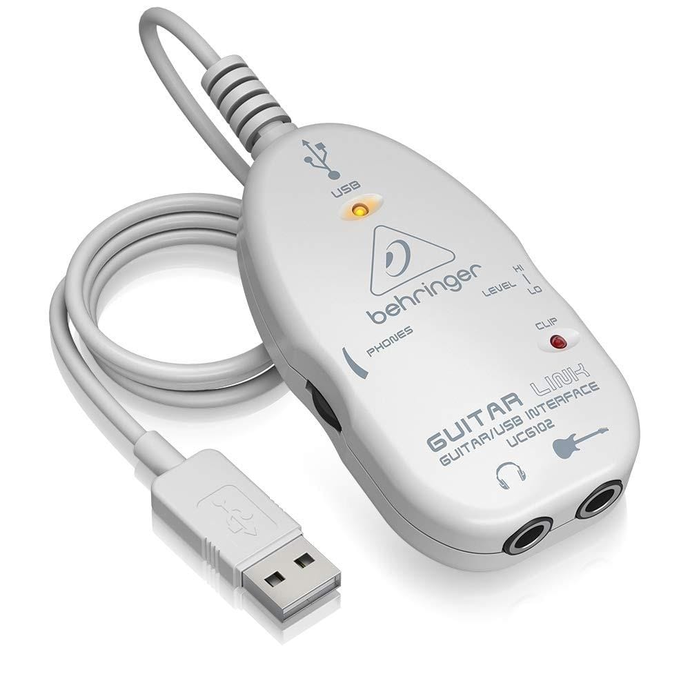 behringer audio interfaces behringer ucg102 guitar-to-usb audio interface