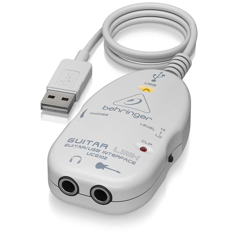 behringer audio interfaces behringer ucg102 guitar-to-usb audio interface