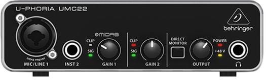Behringer Audio Interfaces Behringer UMC22 Audio Interface - Open Box