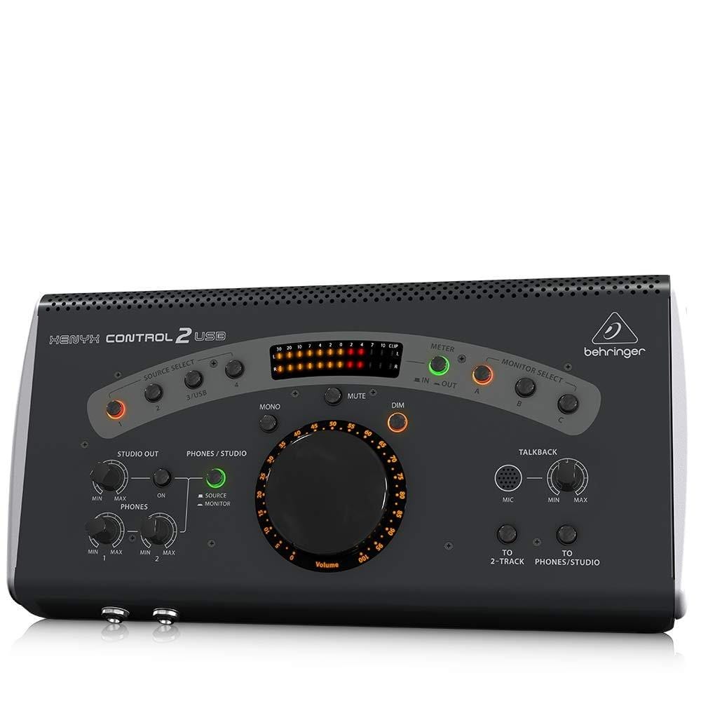 behringer audio interfaces behringer xenyx control2usb high-end studio control with vca control and usb audio interface