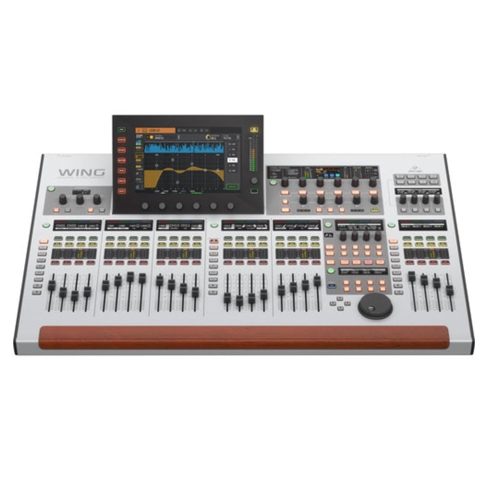 behringer digital mixers behringer wing 48-channel 28 bus digital mixing console with 10 inch touch screen