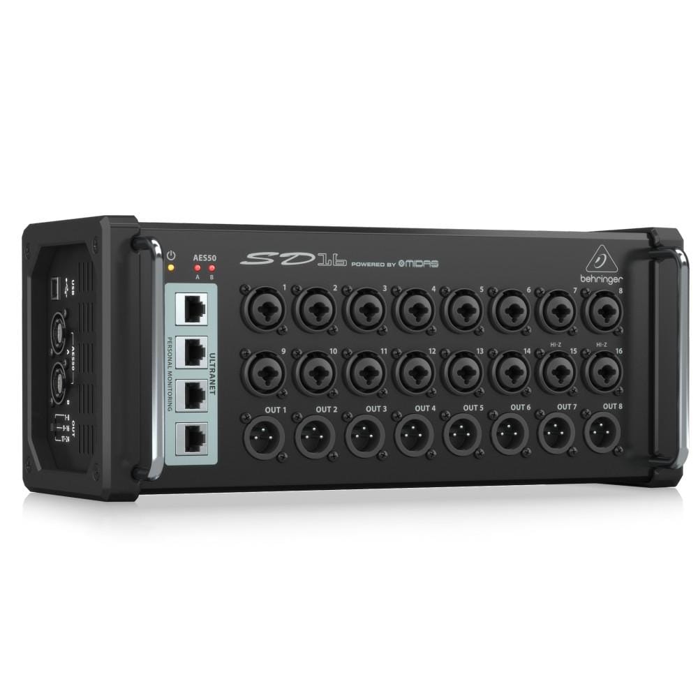 behringer digital stage box behringer sd16 i/o interfaces