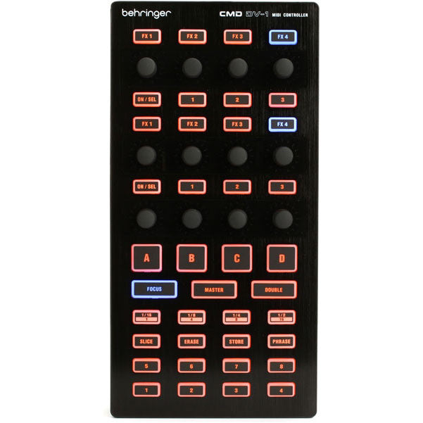 behringer dj controller interfaces behringer cmd dv-1 digital vinyl dj controller