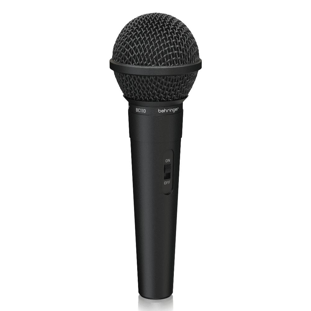 behringer dynamic microphones black behringer bc110 handheld dynamic vocal microphone set