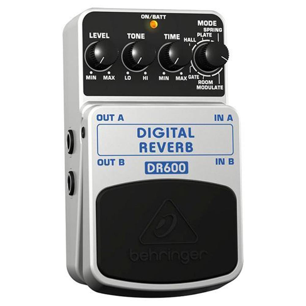 behringer effect pedals behringer dr600 digital reverb guitar effects pedal - open box