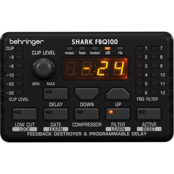behringer feedback reduction behringer fbq100 shark automatic feedback destroyer