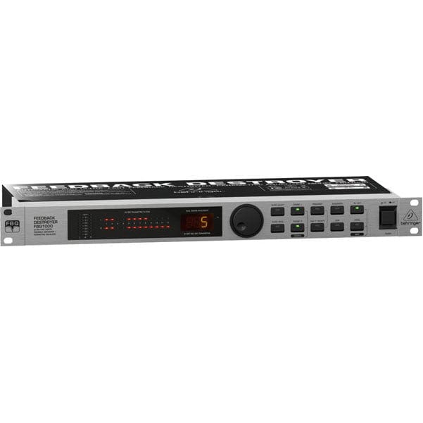 behringer feedback reduction behringer fbq1000 auto ultra-fast feedback destroyer/parametric eq