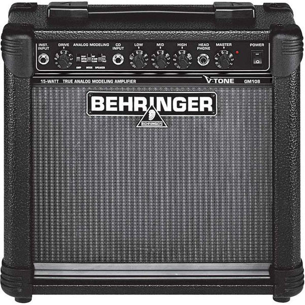 behringer guitar amplifiers behringer v-tone gm108 guitar combo amplifier, 15w modeling