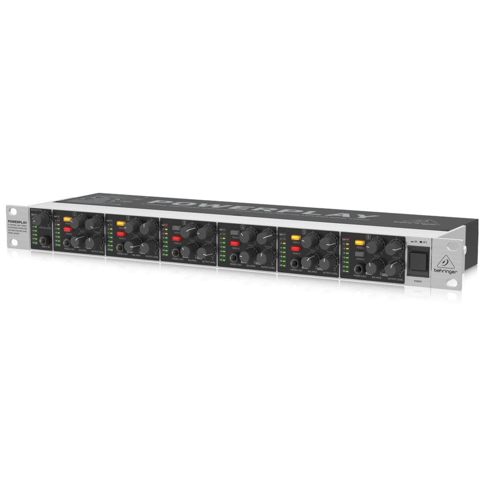 behringer headphone amplifiers behringer ha6000 6-channel high-power headphone amplifier