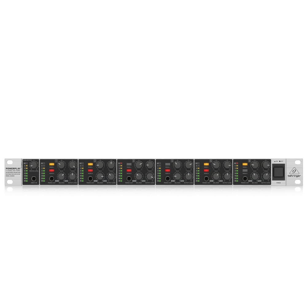 behringer headphone amplifiers behringer ha6000 6-channel high-power headphone amplifier