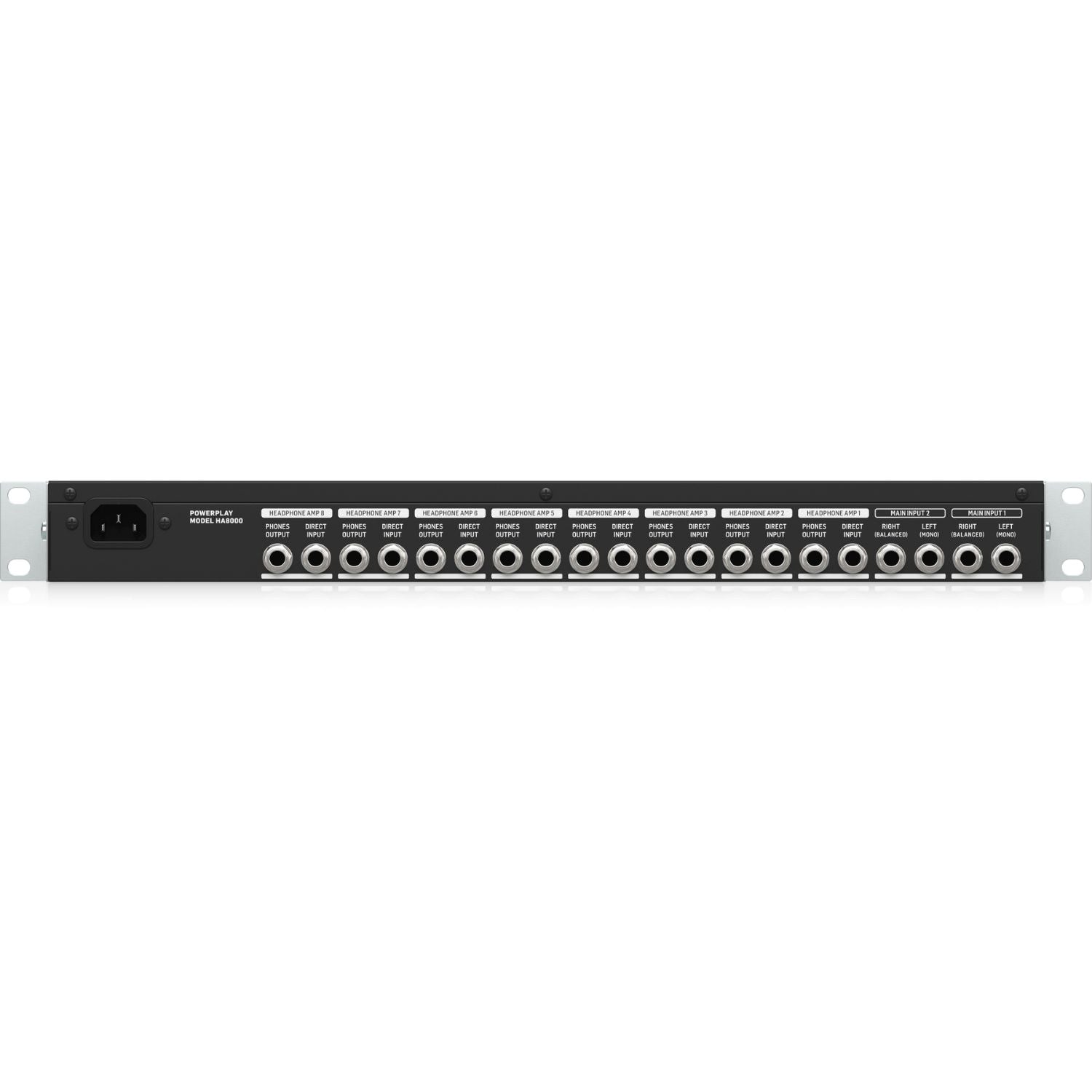 Behringer Headphone Amplifiers Behringer Powerplay HA8000 V2 8-Channel High-Power Headphone Amplifier