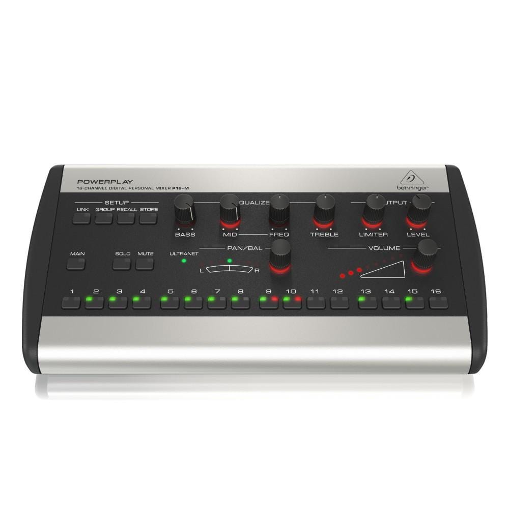 behringer headphone amplifiers behringer powerplay p16m 16-channel digital personal mixer