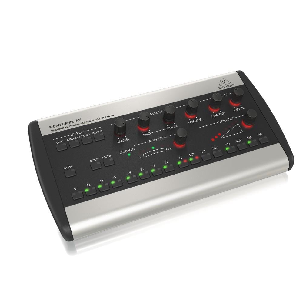 behringer headphone amplifiers behringer powerplay p16m 16-channel digital personal mixer