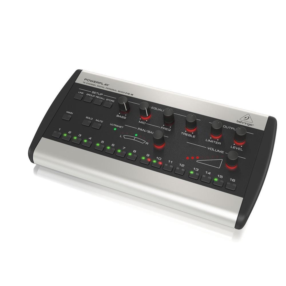 behringer headphone amplifiers behringer powerplay p16m 16-channel digital personal mixer