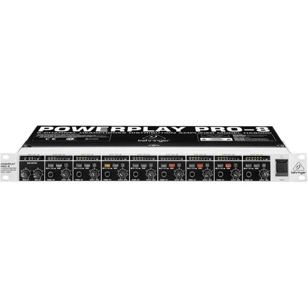 behringer headphone amplifiers behringer powerplay pro-8 ha8000 8-channel high-power headphone amp.
