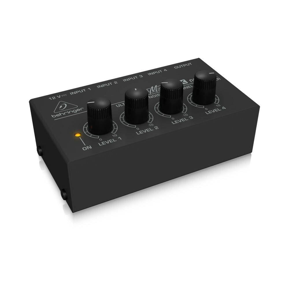 behringer line mixers behringer mx400 ultra low noise 4-channel line mixer #color_black