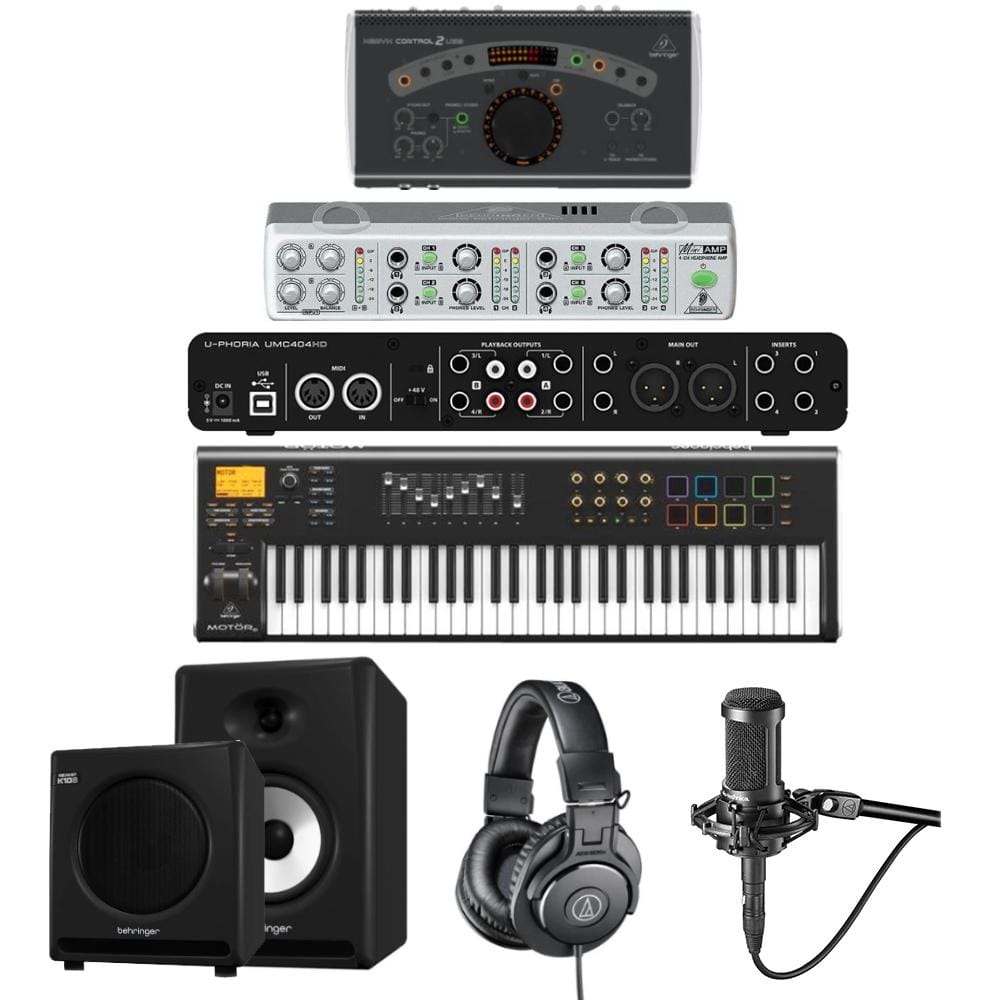 behringer midi keyboards behringer pro music production 2 bundle