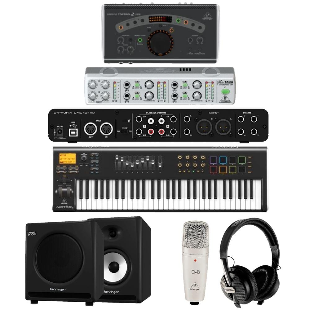 behringer midi keyboards behringer pro music production complete bundle