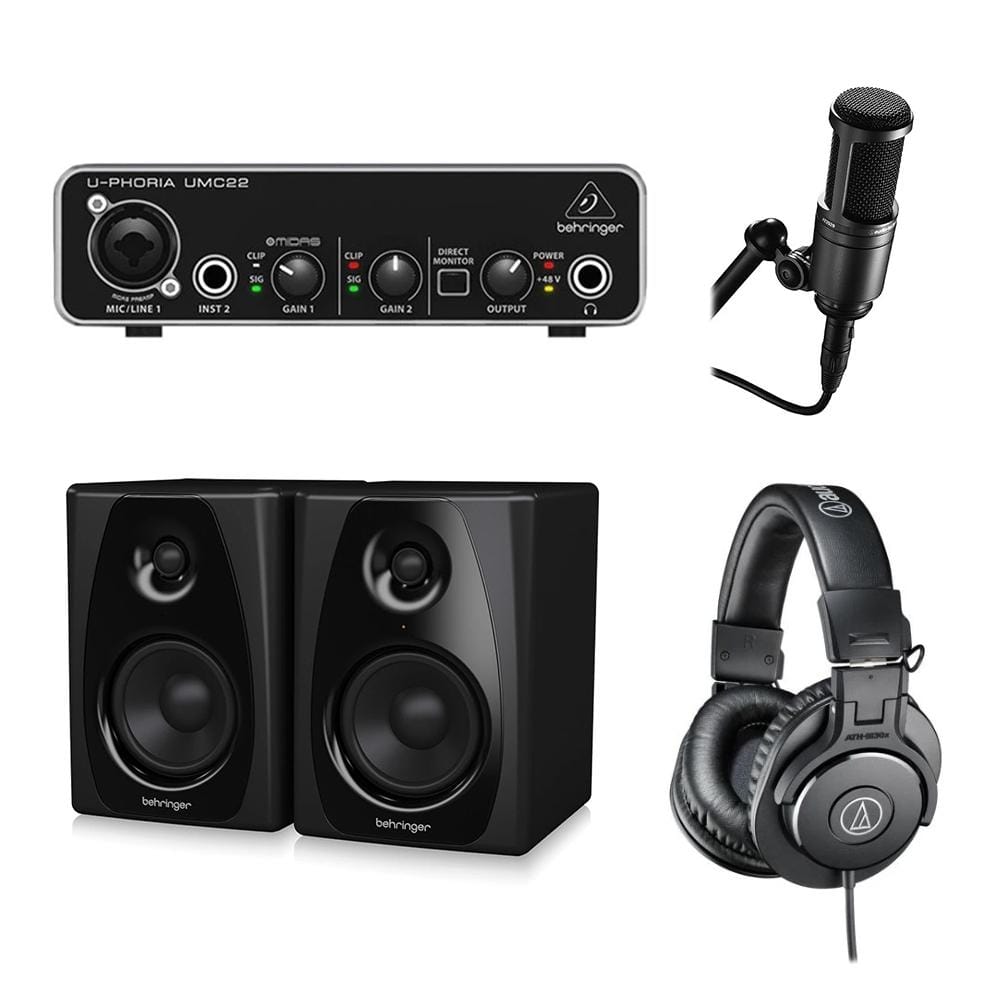 behringer monitor speaker bundles behringer studio artist recording starters 2 bundle