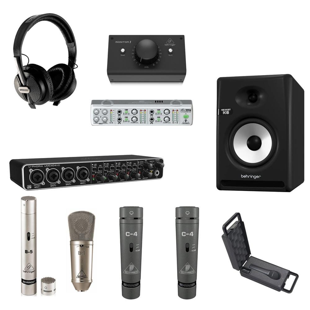 behringer monitor speakers behringer budget recording studio 1 bundle