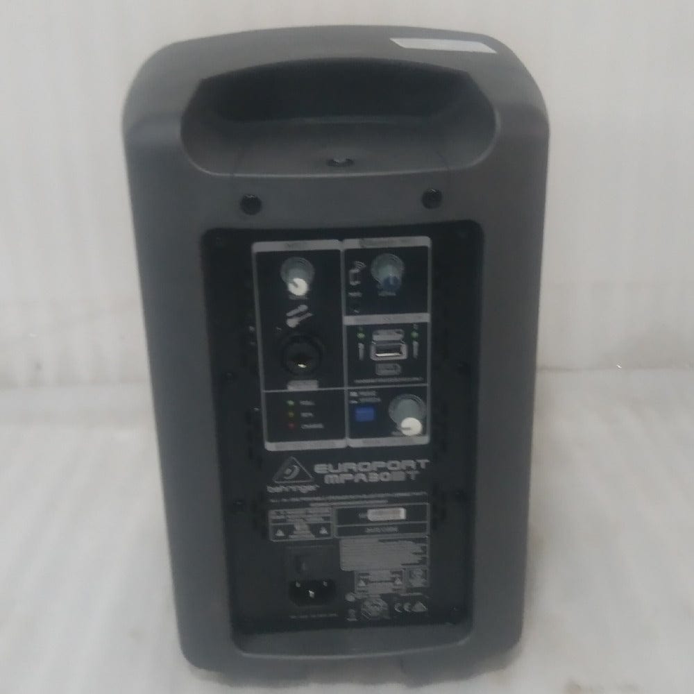 behringer portable pa systems behringer europort mpa30bt portable 30-watt speaker with bluetooth - open box b stock