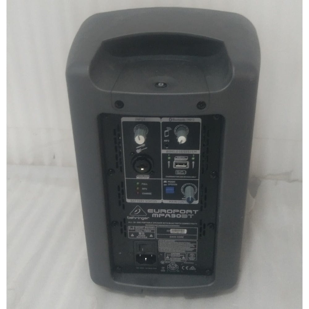 behringer portable pa systems behringer europort mpa30bt portable 30-watt speaker with bluetooth - open box b stock #barcode_202101827241