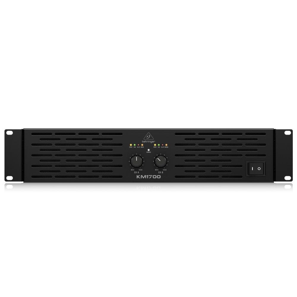 behringer power amplifiers behringer km1700 professional 1700-watt stereo power amplifier with atr